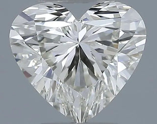 0.50ct Heart Natural Diamond (Colour J, Clarity IF, Cut VG, IGI Certified)