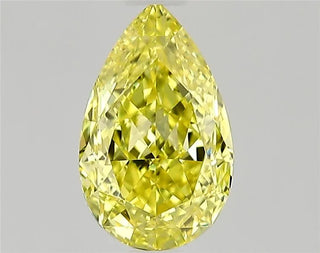 0.53ct Pear Natural Diamond (Colour Fancy Intense None Yellow, Clarity IF, Cut EX, GIA Certified)