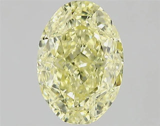 1.03ct Oval Natural Diamond (Colour Fancy Light Yellow, Clarity IF, Cut EX, GIA Certified)