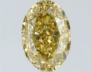 1.07ct Oval Natural Diamond (Colour Fancy Brownish Yellow, Clarity VVS2, Cut EX, GIA Certified)
