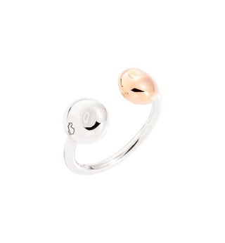 ANELLO DODO PEPITA ORO ROSA E ARGENTO DAC0008-PEPIT-0009A-56