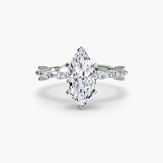 Solitaire with Eternity Pavé