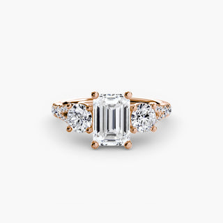 Three-Stone with Pavé Band 3