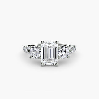 Three-Stone with Pavé Band 3