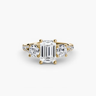 Three-Stone with Pavé Band 3