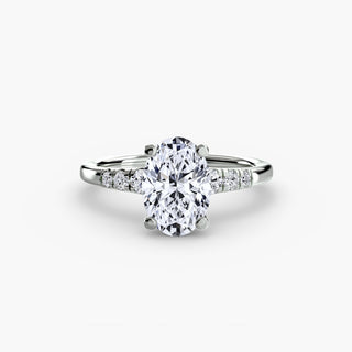 Solitaire with Shoulder Accents
