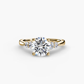 Solitaire with Shoulder Accents 2