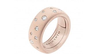 ANELLO CHIMENTO ORO ROSA BRILLANTI BIANCHI 1AU0109SB6140