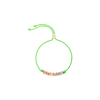 BRACCIALE DODO SIMBOLI ARGENTO DORATO VERDE FLUO DBC3004-LETAR-VFRAG