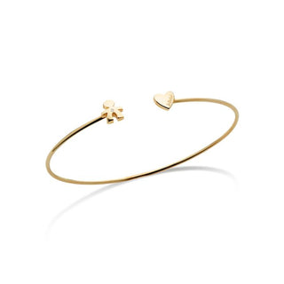 BRACCIALE LE BEBE LES PETITS BIMBO E CUORE ORO GIALLO E DIAMANTE LBB720/S