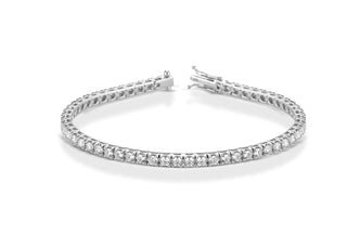 BRACCIALE TENNIS IN ORO BIANCO 18 KT E DIAMANTI BRTM140-17