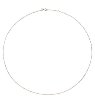 CATENINA ESSENTIALS IN ORO BIANCO 18 KT DODO DCA8004-CHAIN-000OB-50