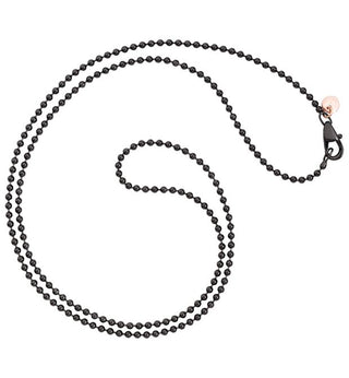 COLLANA DODO BOLLICINE ACCIAIO E PVD NERO DCB7004-BOLLI-PVDMX-50