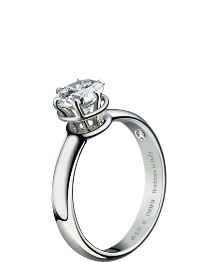 SOLITARIO DAMIANI MINOU ORO BIANCO E DIAMANTE 81090776